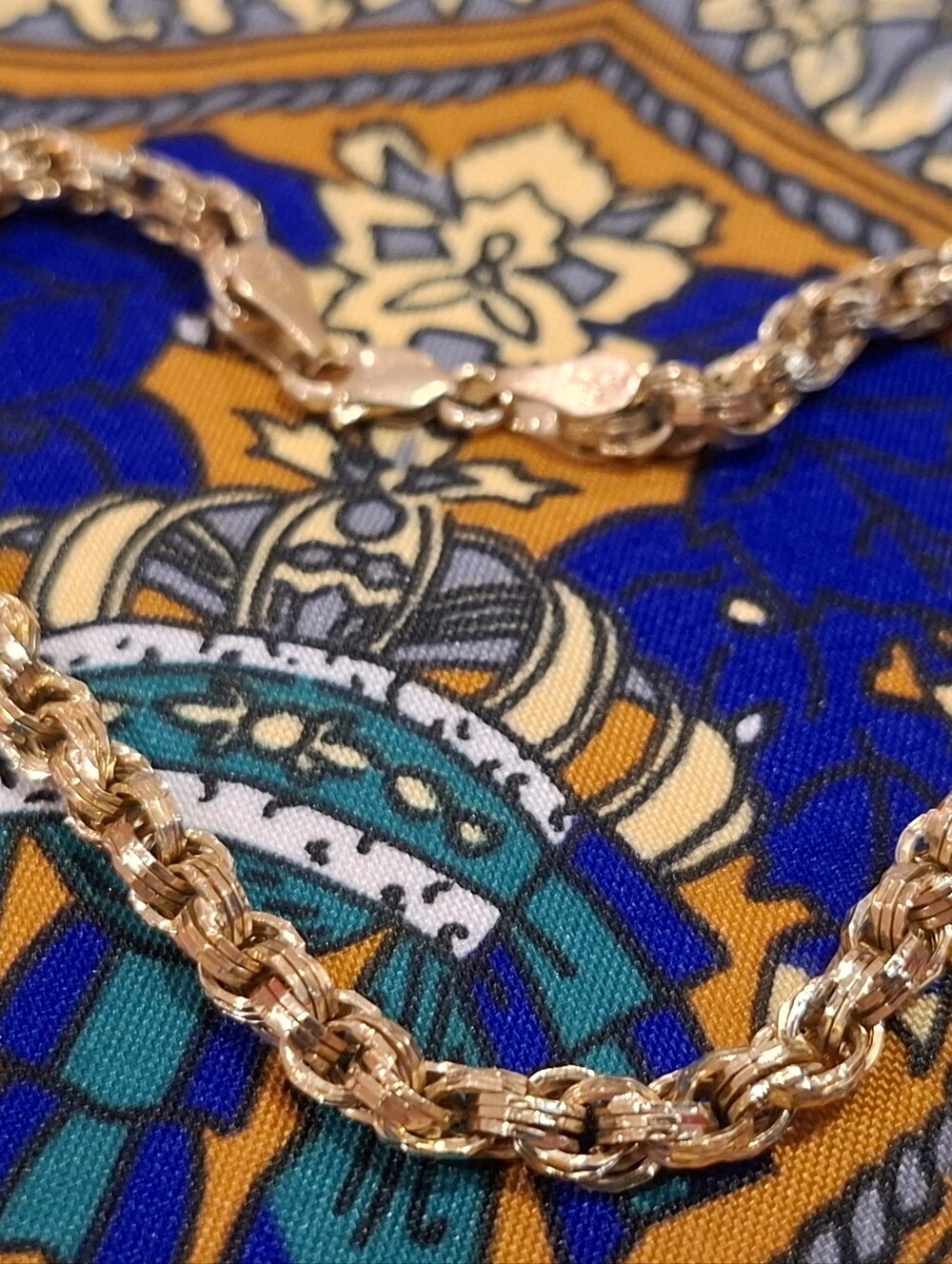 Delicate Yellow Gold Rope Bracelet for Women